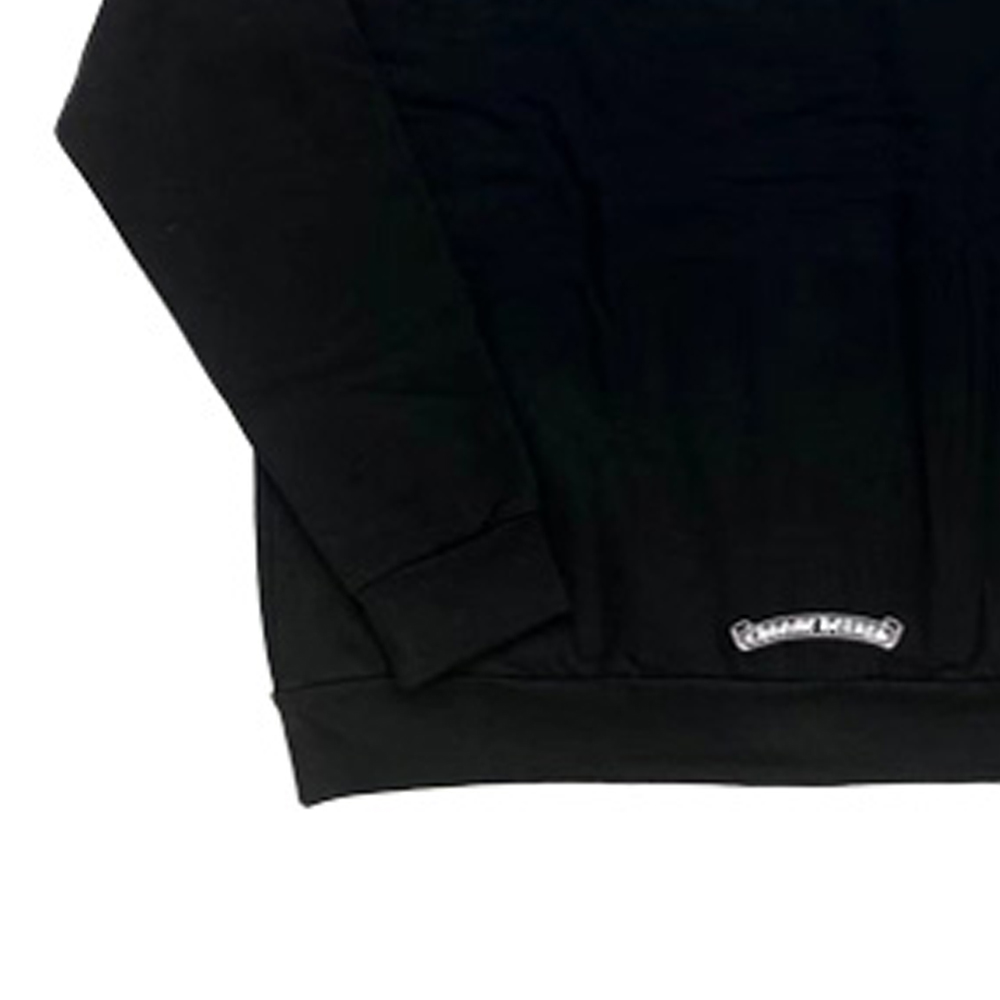 Details for Chrome Hearts Hoodie Zipper Fleece Unisex Warna Hitam dengan Back Print CH-074-19