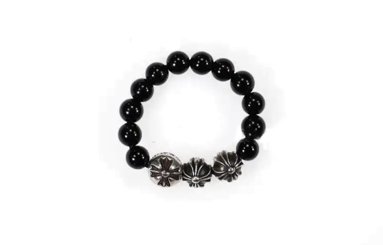 Order Chrome Hearts 银珠戒指 情侣款 黑色设计 男女通用款式. 2771
