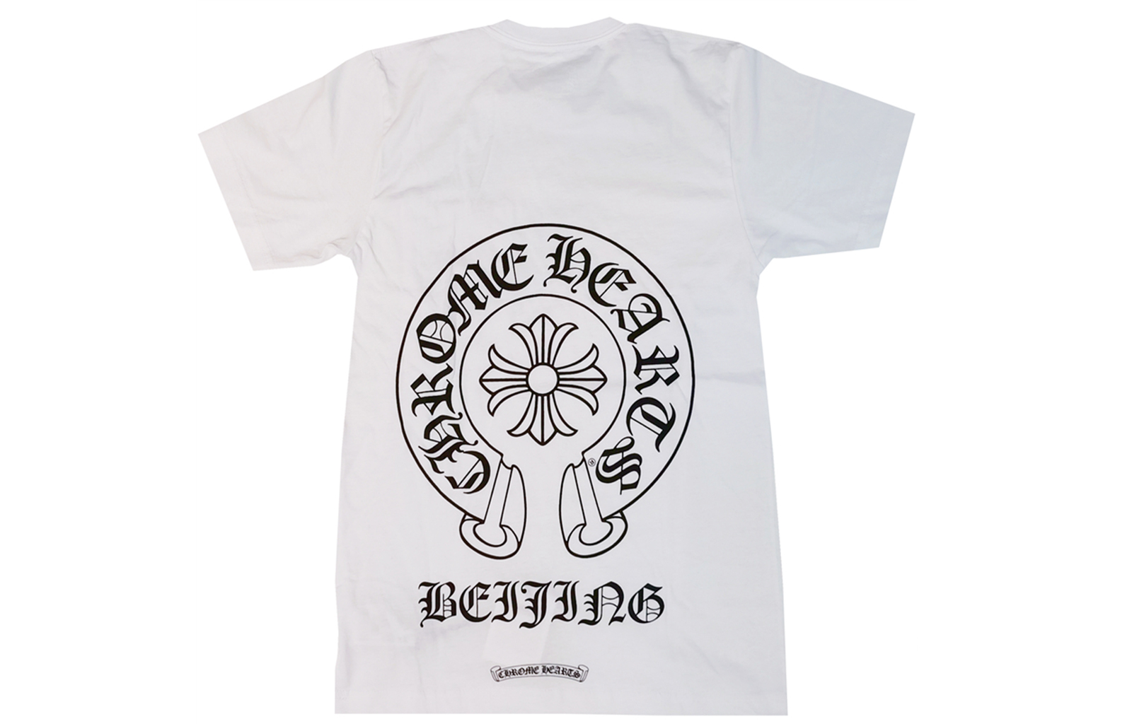 Chrome Hearts Beijing Exclusive Horseshoe Print Unisex White T-Shirt CH-041