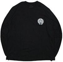 Chrome Hearts Beijing Horseshoe Cruz Floral Camiseta Manga Larga Negra Unisex. CH-058 Order Chrome Hearts Beijing Horseshoe Cruz Floral Camiseta Manga Larga Negra Unisex. CH-058