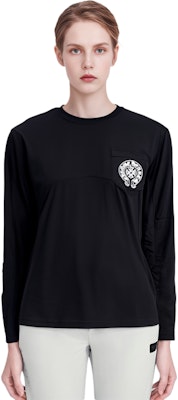 Chrome Hearts Beijing Horseshoe Cross Floral Long Sleeve Tee Black Unisex. CH-058 Purchase Chrome Hearts Beijing Horseshoe Cross Floral Long Sleeve Tee Black Unisex. CH-058