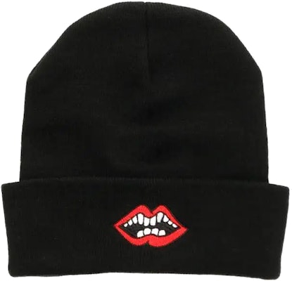 Gorro Unisex Chrome Hearts Negro Bordado Labios Rojos. CH-CAP-2023022 Order Gorro Unisex Chrome Hearts Negro Bordado Labios Rojos. CH-CAP-2023022