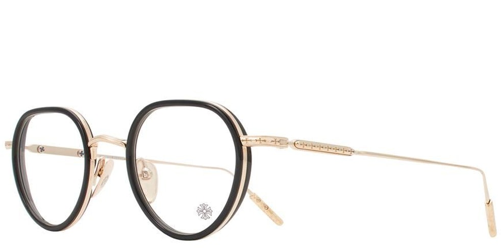 chrome-hearts-black-gold-optical-glasses-with-sculpted-silver-temples-unisex-sqrton-bk-gp