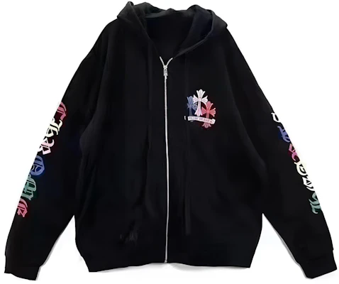 クロムハーツ ブラックフーディージャケット レタープリントデザイン CHROME-HEARTS-97-BLACK Buy クロムハーツ ブラックフーディージャケット レタープリントデザイン CHROME-HEARTS-97-BLACK