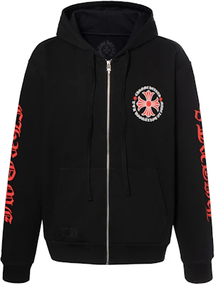 クロムハーツ ブラックフーディー レッドクロス ホースシュー プリント ユニセックス CH-482 Buy クロムハーツ ブラックフーディー レッドクロス ホースシュー プリント ユニセックス CH-482