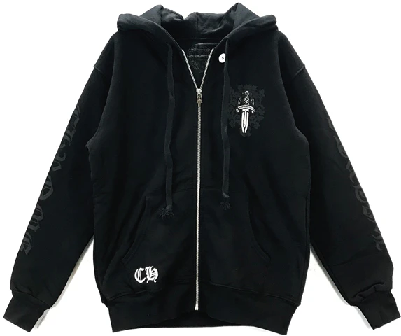 chrome-hearts-black-hoodie-with-back-cross-dagger-print-unisex-zip-up-ch-578