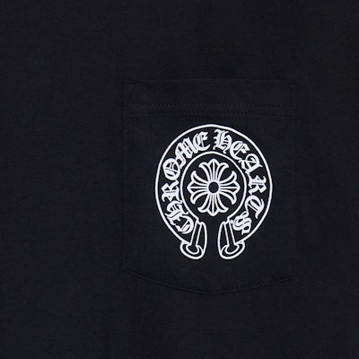 Chrome Hearts Black Horseshoe Graphic Unisex T-Shirt CH-042 Details for Chrome Hearts Black Horseshoe Graphic Unisex T-Shirt CH-042