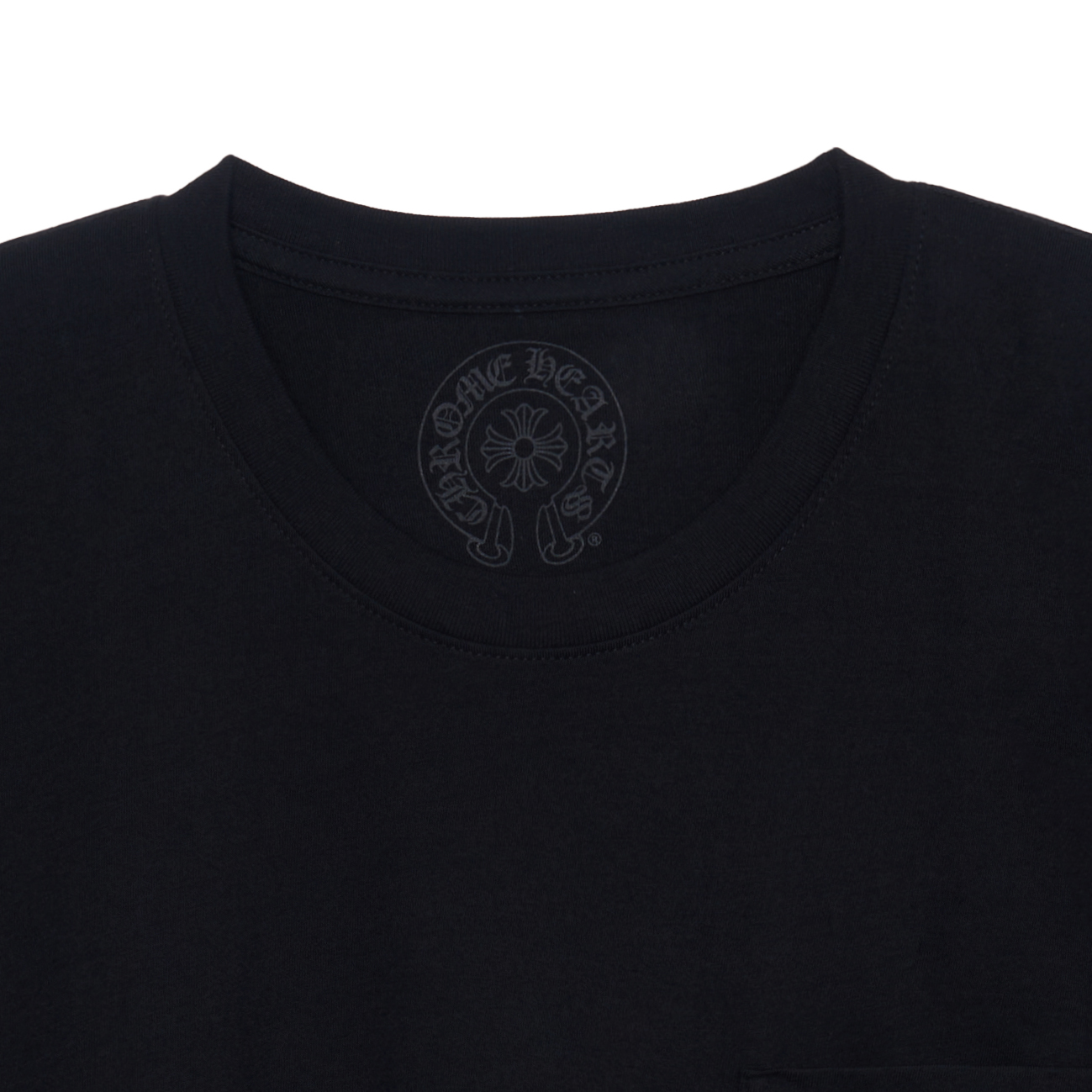 Sizing Chrome Hearts Black Horseshoe Graphic Unisex T-Shirt CH-042