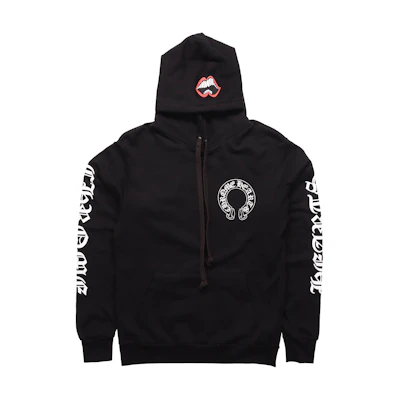 Chrome Hearts Black Horseshoe Lips Hoodie Unisex CH-157