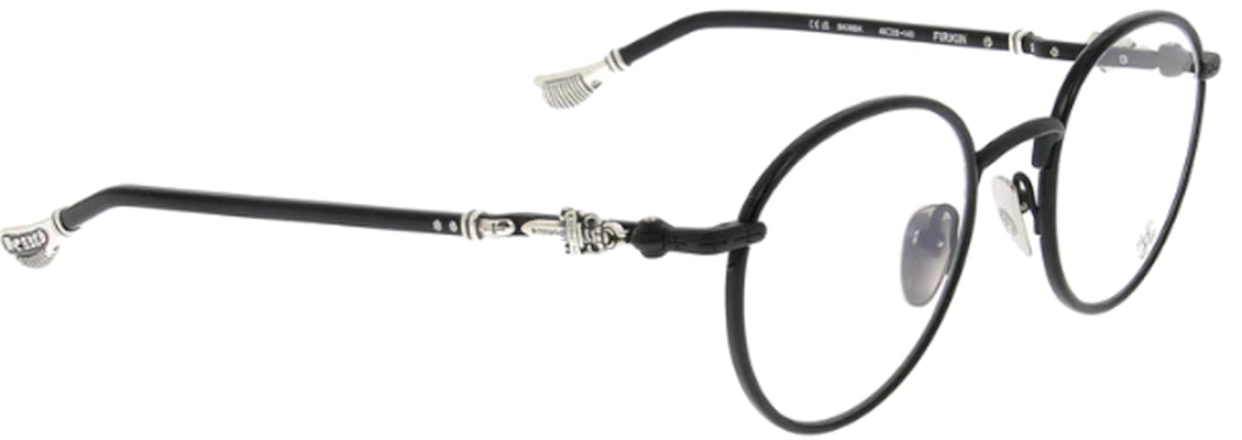 Chrome Hearts Bingkai Cermin Hitam Gaya Uniseks dengan Cetakan Lensa. FIRKIN-BK-MBK Lookbook Chrome Hearts Bingkai Cermin Hitam Gaya Uniseks dengan Cetakan Lensa. FIRKIN-BK-MBK