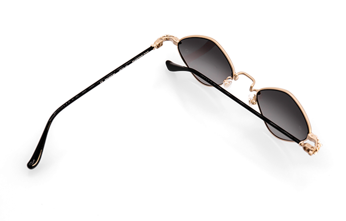 Chrome Hearts Black Irregular Sunglasses Unisex with Logo Temples. DIAMONDDOGMBKMGPBK 圖 5