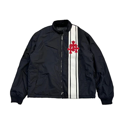 Chrome Hearts Black Logo Print Zip-Up Loose Fit Jacket Long Sleeve CH-2024-1000