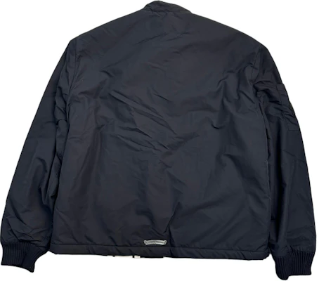 Chrome Hearts Black Logo Print Zip-Up Loose Fit Jacket Long Sleeve CH-2024-1000 Lookbook Chrome Hearts Black Logo Print Zip-Up Loose Fit Jacket Long Sleeve CH-2024-1000