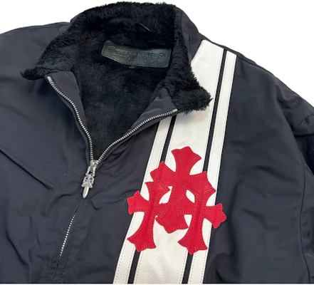 Chrome Hearts Black Logo Print Zip-Up Loose Fit Jacket Long Sleeve CH-2024-1000 Purchase Chrome Hearts Black Logo Print Zip-Up Loose Fit Jacket Long Sleeve CH-2024-1000