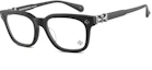 Buy Kacamata Chrome Hearts Hitam Logo Perak Unisex Frame Tidak Beraturan COX UCKER-MBK-52