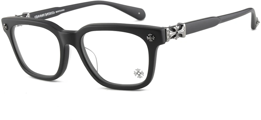 Kacamata Chrome Hearts Hitam Logo Perak Unisex Frame Tidak Beraturan COX UCKER-MBK-52 Order Kacamata Chrome Hearts Hitam Logo Perak Unisex Frame Tidak Beraturan COX UCKER-MBK-52