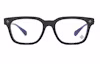 Lookbook Kacamata Chrome Hearts Hitam Logo Perak Unisex Frame Tidak Beraturan COX UCKER-MBK-52