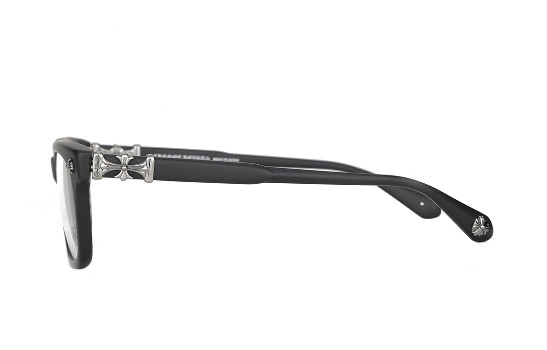 Chrome Hearts Black Optical Glasses Silver Logo Unisex Irregular Frame Eyewear COX UCKER-MBK-52 圖 4