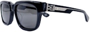 Buy Gafas de Sol Rectangulares Unisex Chrome Hearts Negras con Metal y Acetato. BOX-OFFICER Black