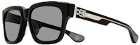 Purchase Gafas de Sol Rectangulares Unisex Chrome Hearts Negras con Metal y Acetato. BOX-OFFICER Black