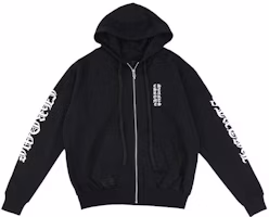 Chrome Hearts Black Zip-Up Hoodie Long Sleeve Plain Print Design CH-00000106 Chrome Hearts Black Zip-Up Hoodie Long Sleeve Plain Print Design CH-00000106