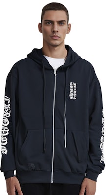 Chrome Hearts Hoodie Hitam Lengan Panjang dengan Desain Cetak Sederhana. CH-00000106 Shop Chrome Hearts Hoodie Hitam Lengan Panjang dengan Desain Cetak Sederhana. CH-00000106