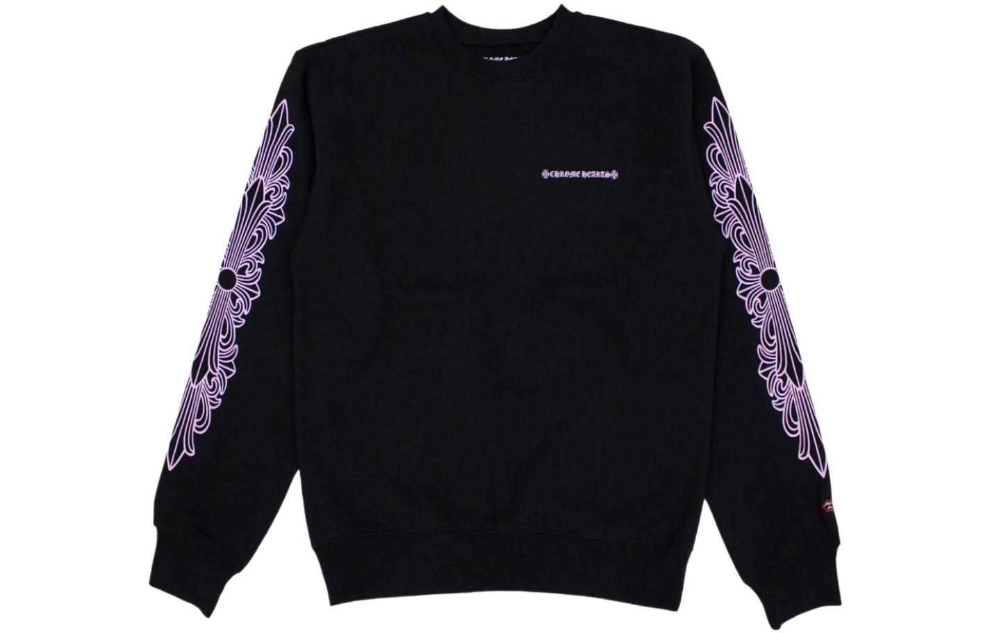 Chrome Hearts Boy Pink Logo Hoodie Unisex Black CH-611