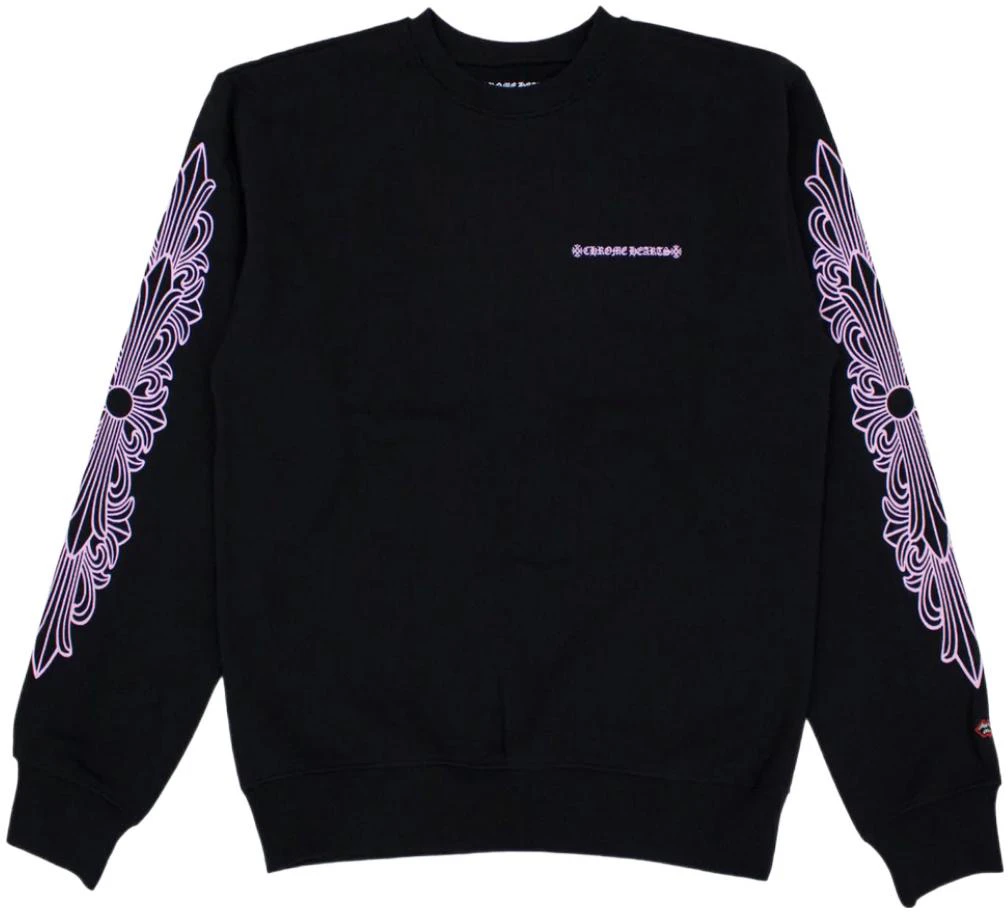 chrome-hearts-boy-pink-logo-hoodie-unisex-black-ch-611