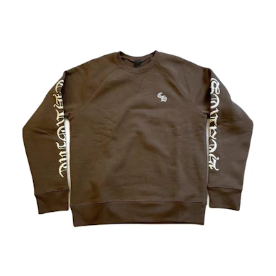Chrome Hearts Brown Crewneck Embroidered Letter Sweatshirt Unisex Long Sleeve CH-200291