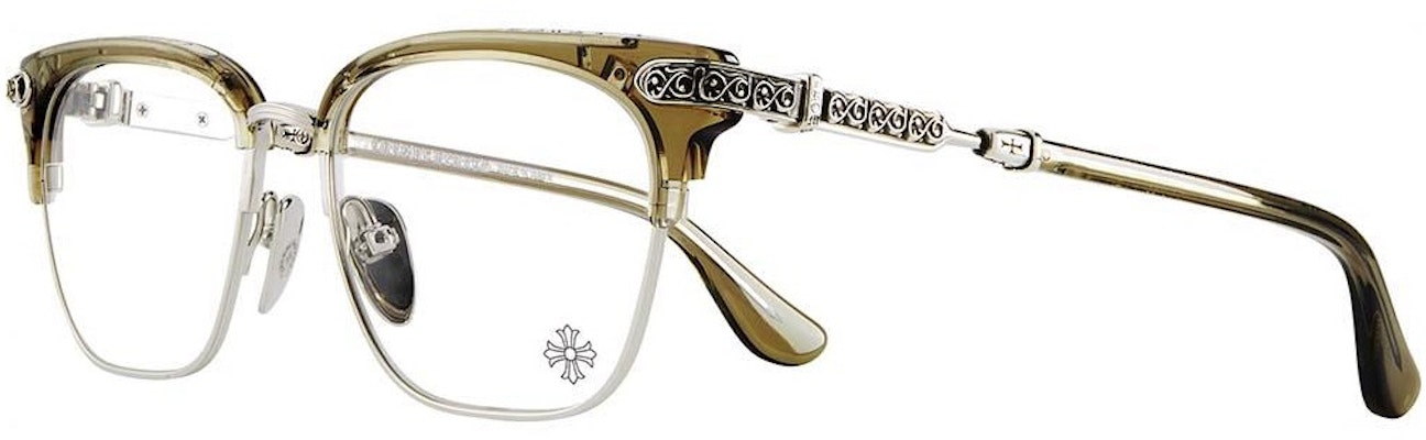 Gafas Ópticas Irregulares Marrones Chrome Hearts Unisex con Detalle de Logo. VERTICAL SMILE II Order Gafas Ópticas Irregulares Marrones Chrome Hearts Unisex con Detalle de Logo. VERTICAL SMILE II