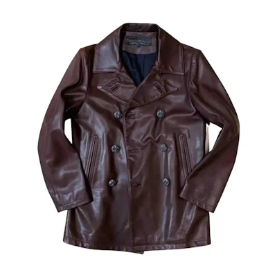 Chrome Hearts Brown Solid Double-Breasted Jacket for Men CH-0000173