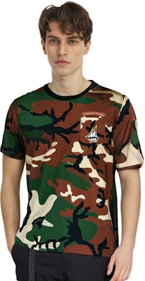 크롬하츠 카모 로고 그래픽 크루넥 티셔츠 유니섹스 그린. CH-061301 Purchase 크롬하츠 카모 로고 그래픽 크루넥 티셔츠 유니섹스 그린. CH-061301
