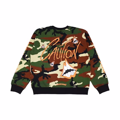 Chrome Hearts Camo Print Crewneck Pullover Sweatshirt Unisex Green CH-20231720