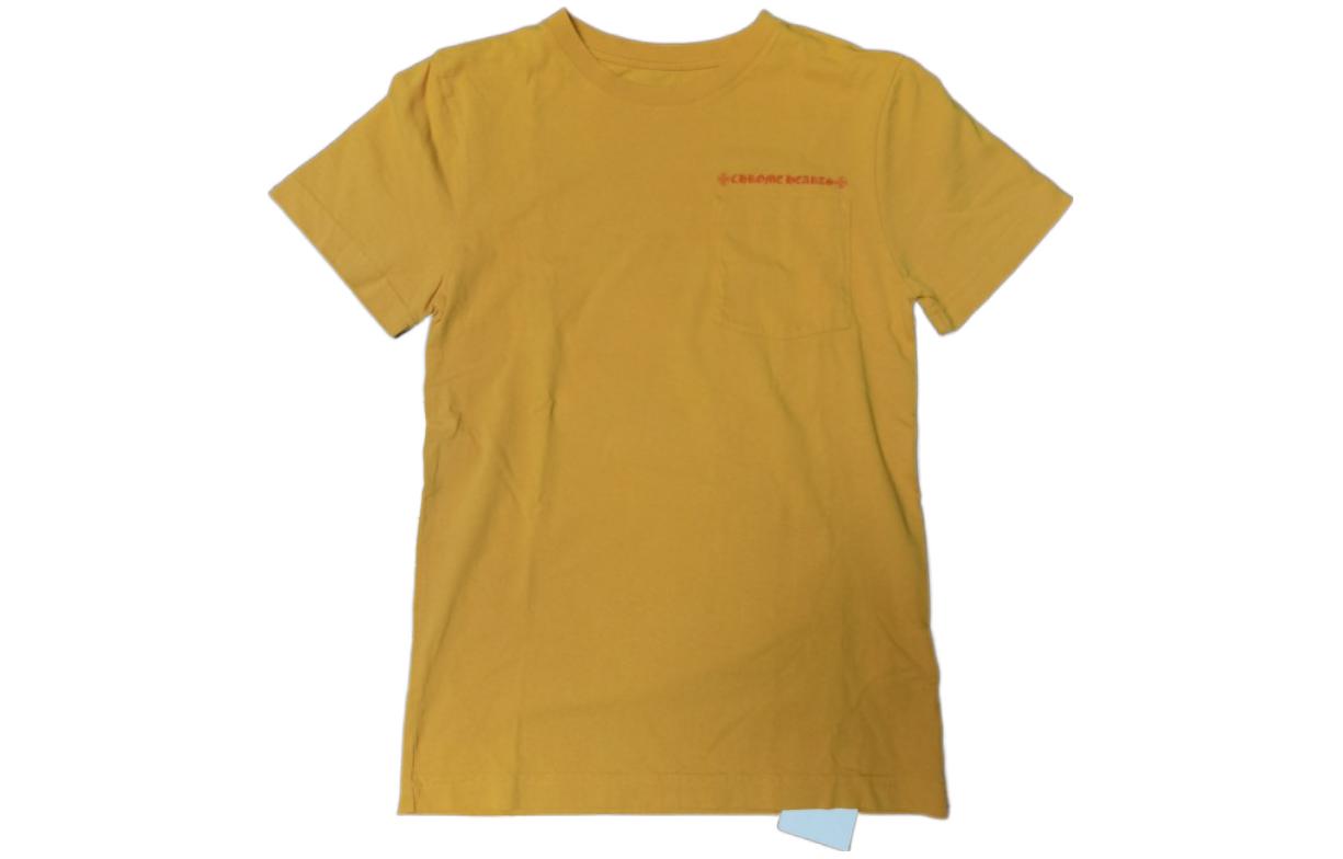 Order クロムハーツ カートゥーンロゴ プリント 限定Tシャツ ユニセックス イエロー CH-2022100806