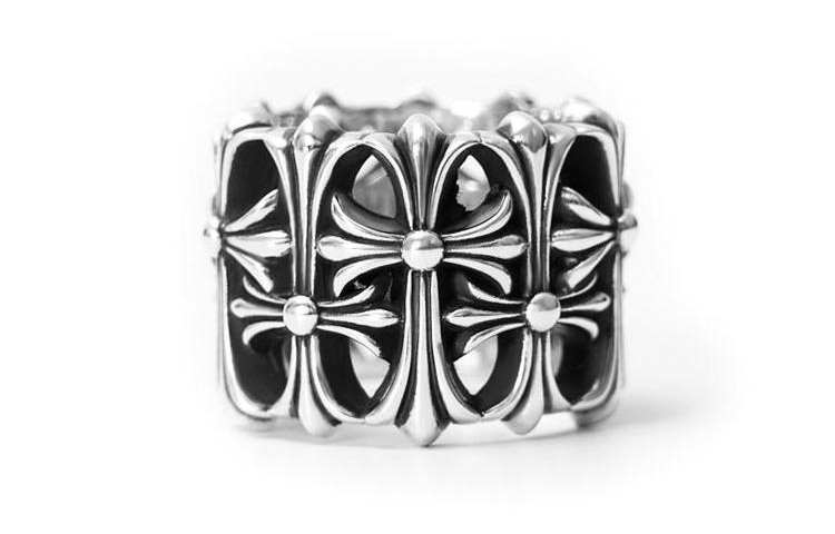 Order 克罗姆之心 Cemetery Cross 925纯银戒指 男女款 银色 CH-JZ-268