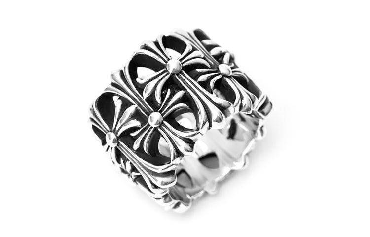 Lookbook 克罗姆之心 Cemetery Cross 925纯银戒指 男女款 银色 CH-JZ-268