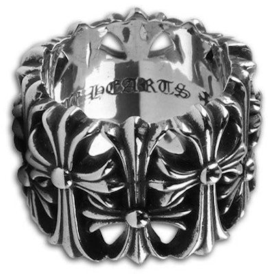 Chrome Hearts Cemetery Cross 925 Silver Ring Unisex Silver CH-JZ-268 Shop Chrome Hearts Cemetery Cross 925 Silver Ring Unisex Silver CH-JZ-268
