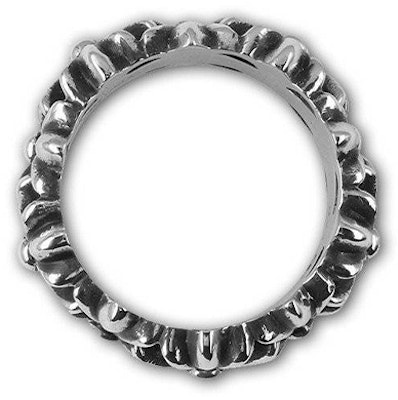 Chrome Hearts Cemetery Cross 925 Silver Ring Unisex Silver CH-JZ-268 Details for Chrome Hearts Cemetery Cross 925 Silver Ring Unisex Silver CH-JZ-268