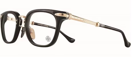Chrome Hearts Classic Logo Irregular Optical Glasses Black Unisex Couples Style TITANASLUVR Chrome Hearts Classic Logo Irregular Optical Glasses Black Unisex Couples Style TITANASLUVR