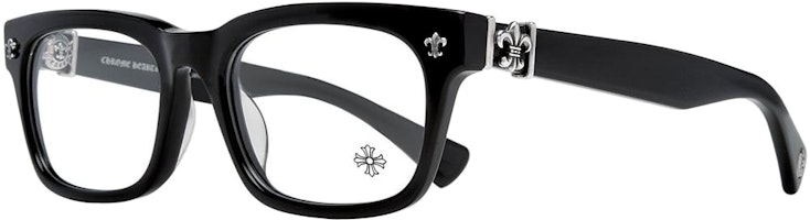 Order Chrome Hearts 經典方形光學眼鏡 男女通用潮流眼鏡款式 GITTIN ANY-A BK