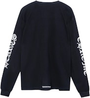 Chrome Hearts Collar Script Black Long Sleeve Crewneck Tee Unisex CH-056 Chrome Hearts Collar Script Black Long Sleeve Crewneck Tee Unisex CH-056
