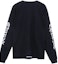 Buy Chrome Hearts 經典文字黑色長袖圓領T恤 男女同款 CH-056