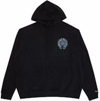 Chrome Hearts Colorblock Horseshoe Logo Print Unisex Hoodie Black. CH-313 Chrome Hearts Colorblock Horseshoe Logo Print Unisex Hoodie Black. CH-313