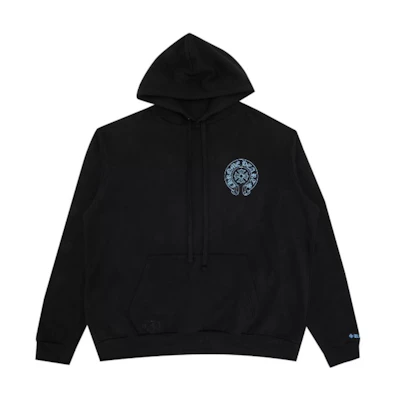 Chrome Hearts Colorblock Horseshoe Logo Print Unisex Hoodie Black. CH-313