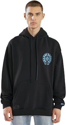 Chrome Hearts Colorblock Horseshoe Logo Print Unisex Hoodie Black. CH-313 Shop Chrome Hearts Colorblock Horseshoe Logo Print Unisex Hoodie Black. CH-313