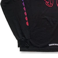 Purchase Chrome Hearts 彩色劍馬蹄長袖T恤 黑色 男女皆宜 CH-071