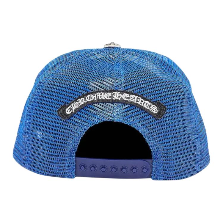 Details for Chrome Hearts Cross Chrome Blue Baseball Cap for Men. CH200481