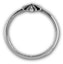 Purchase Chrome Hearts Cross Hoop 925 Silver Ring Unisex Couples' Silver CH-JZ-251