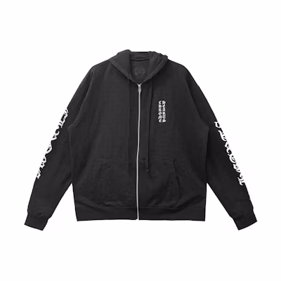 Chrome Hearts Cross Horseshoe Zip-Up Hoodie Black CH-033083860