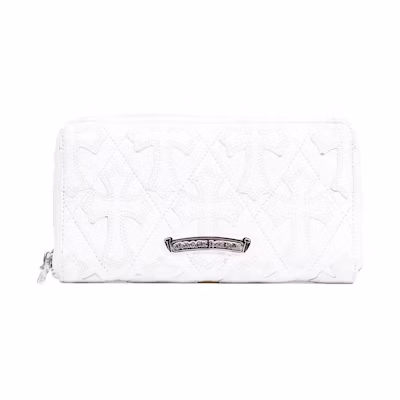 Chrome Hearts Cross Long Wallet White